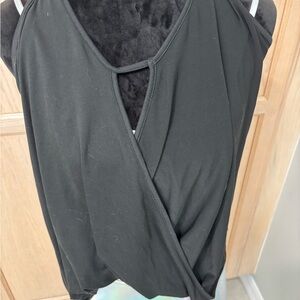 SHEIN Black Wrap Tank Top